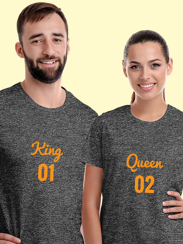 Custom Couples T Shirts King Queen