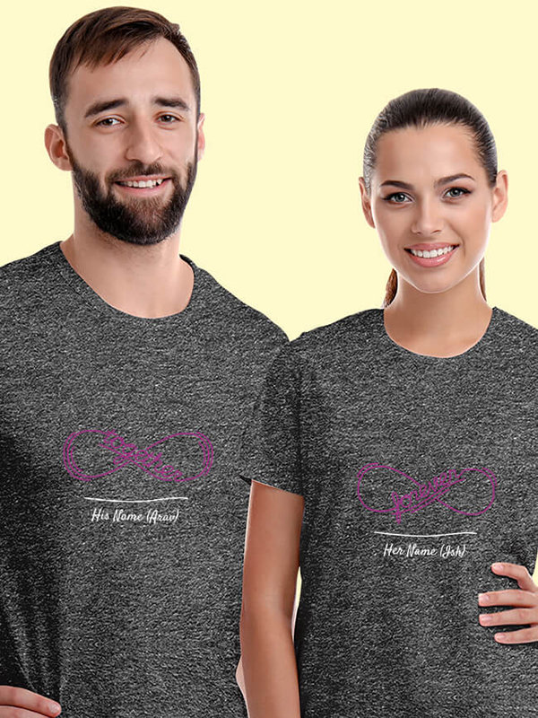 Custom Together Forever Honeymoon Couples T Shirt