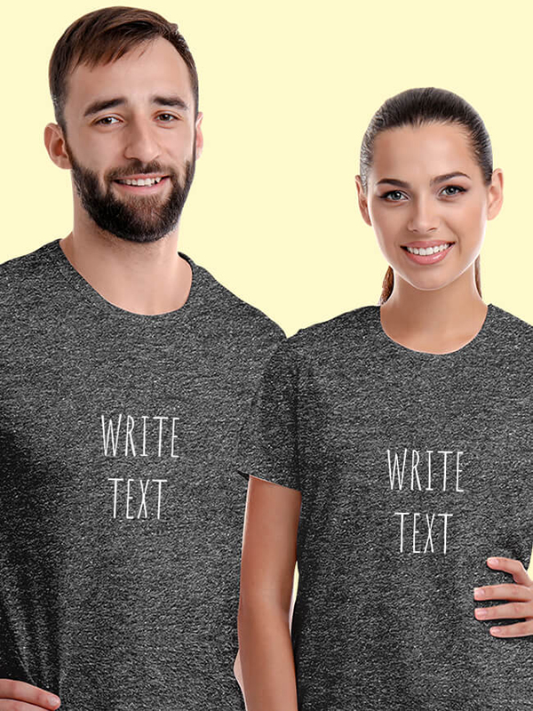 Custom Your Name On Personalized Couple T-Shirt