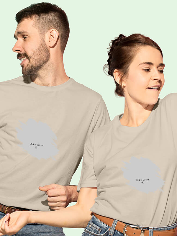 Custom Your Photo On Customized Couple Tees