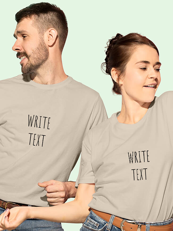 Custom Your Name On Personalized Couple T-Shirt