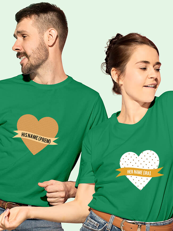 Custom His And Her Couples T Shirt