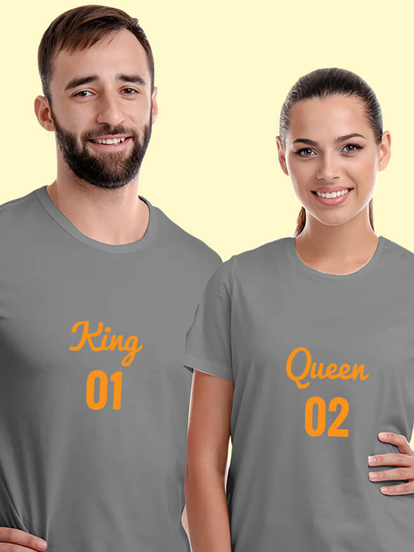 Custom Couples T Shirts King Queen