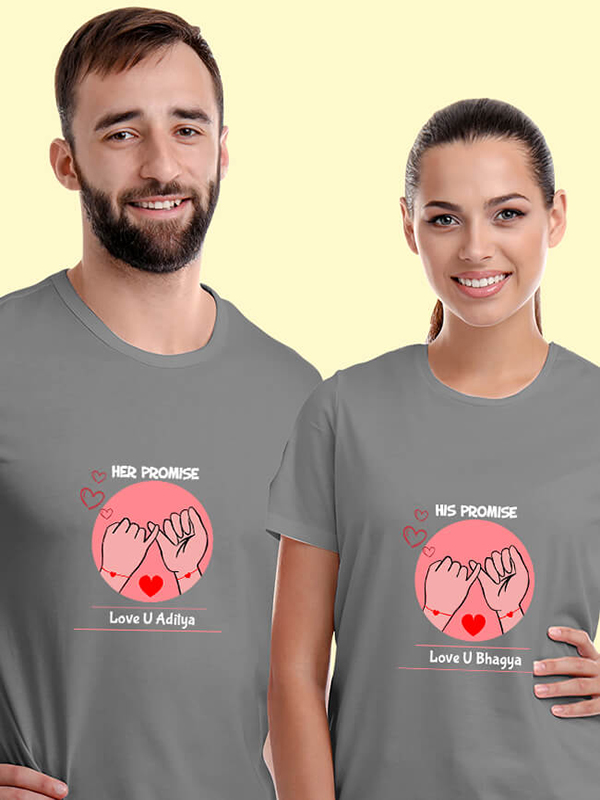 Custom His And Hers Promise Couples T Shirt