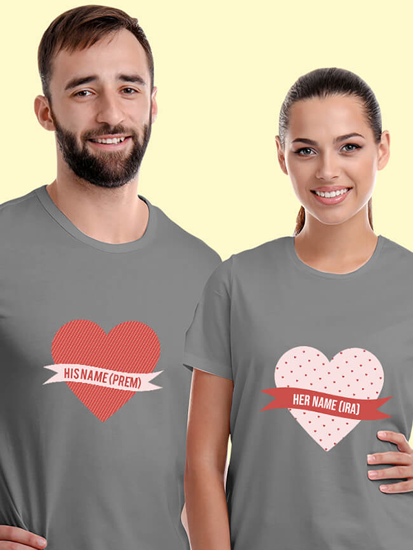 Custom His And Her Couples T Shirt