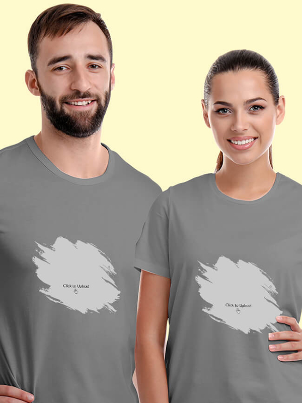 Custom Your Photo On Customized Couple Tees