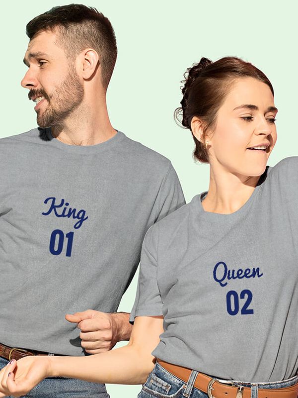 Custom Couples T Shirts King Queen