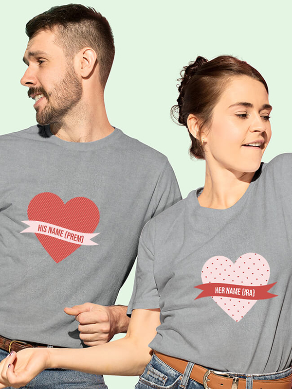 Custom His And Her Couples T Shirt