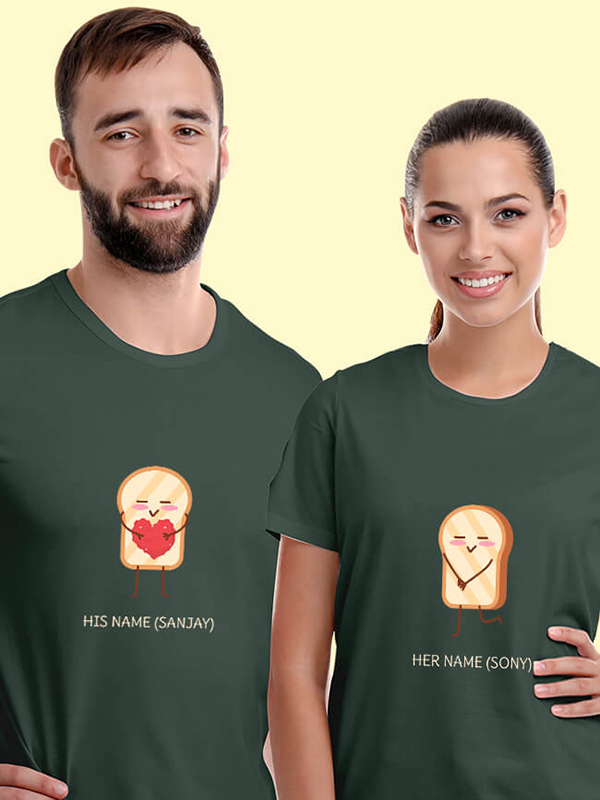 Custom Valentines Day Proposing Love Couples T Shirt