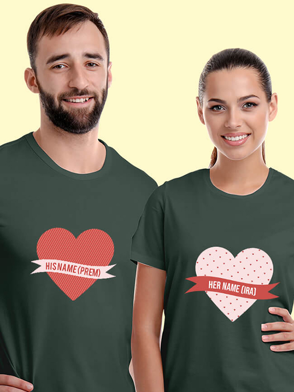 Custom His And Her Couples T Shirt