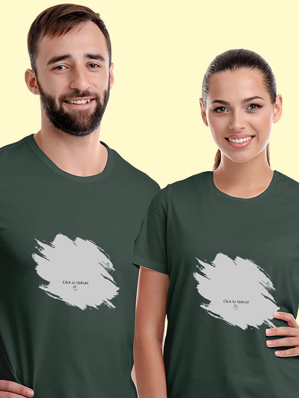 Custom Your Photo On Customized Couple Tees