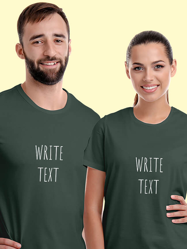 Custom Your Name On Personalized Couple T-Shirt