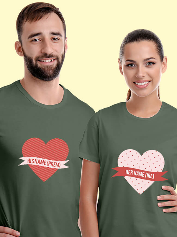 Custom His And Her Couples T Shirt