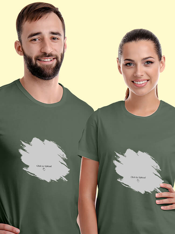 Custom Your Photo On Customized Couple Tees