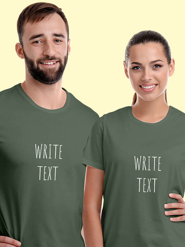 Custom Your Name On Personalized Couple T-Shirt