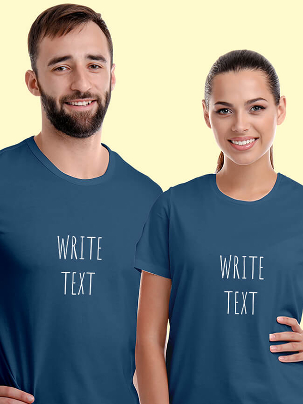 Custom Your Name On Personalized Couple T-Shirt