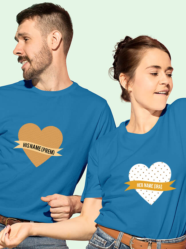 Custom His And Her Couples T Shirt