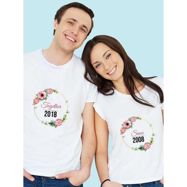 Couples T Shirt Together Since