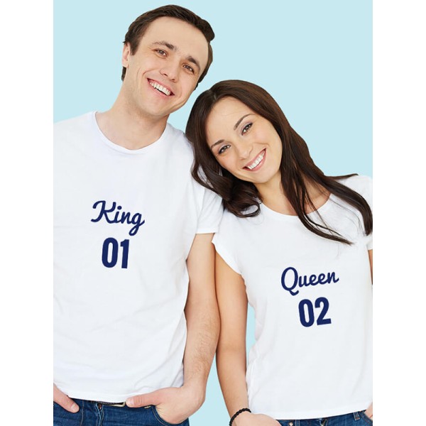 Couples T Shirts King Queen