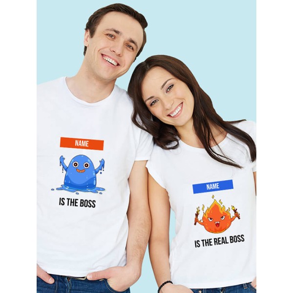 The Boss Real Boss Couples T Shirt