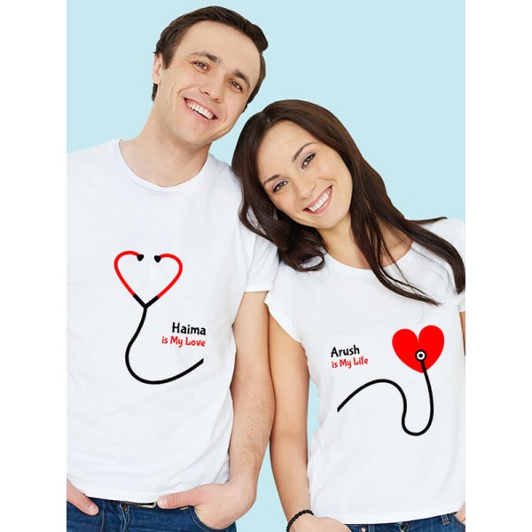 Stethoscope Couples T Shirt
