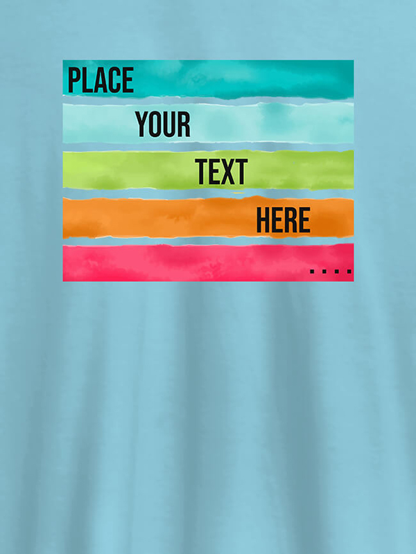 Custom Watercolor T Shirt Printing With Name Personalised Mens Wear