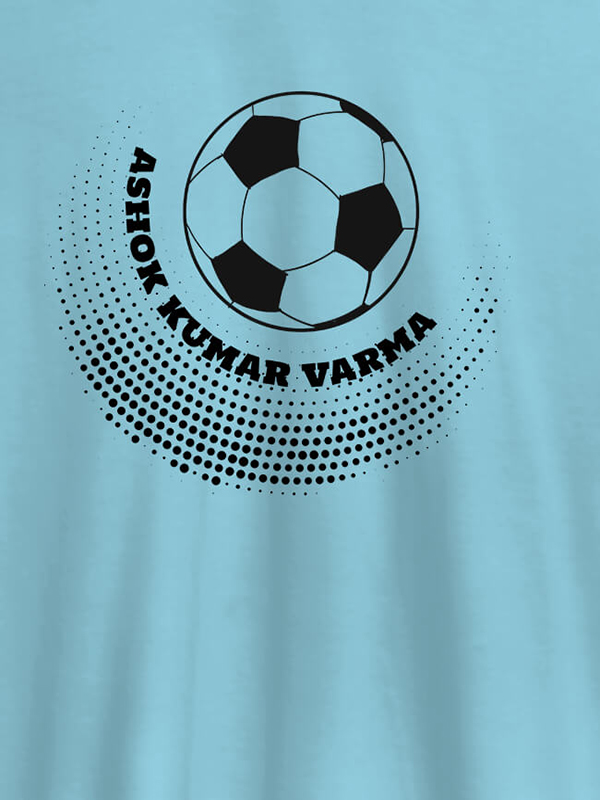 Custom Personalised Mens Unique Football T Shirt With Name