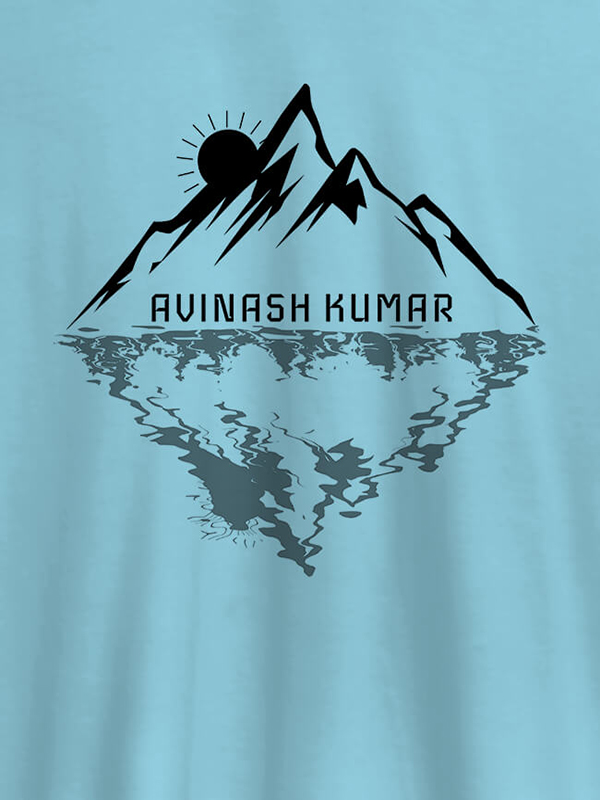 Custom Himalaya Mountain Sunrise Personalised Mens Printed T Shirt