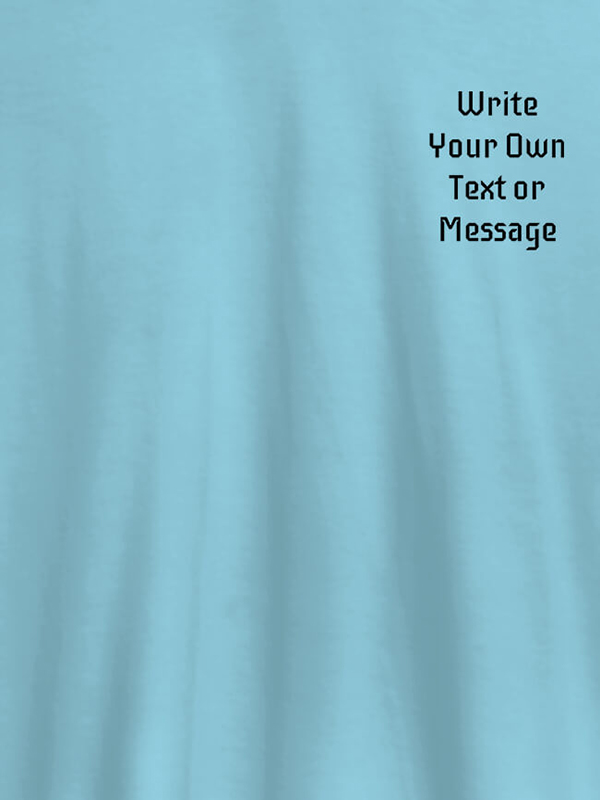 Custom Pocket Text On Customized Mens T-Shirt