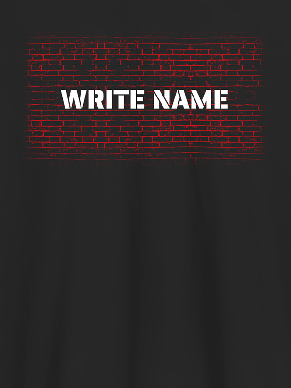 Custom Graffiti Brick Wall T Shirt With Name Mens Wear