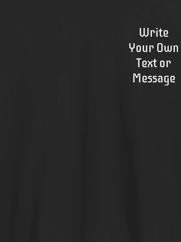 Custom Pocket Text On Customized Mens T-Shirt