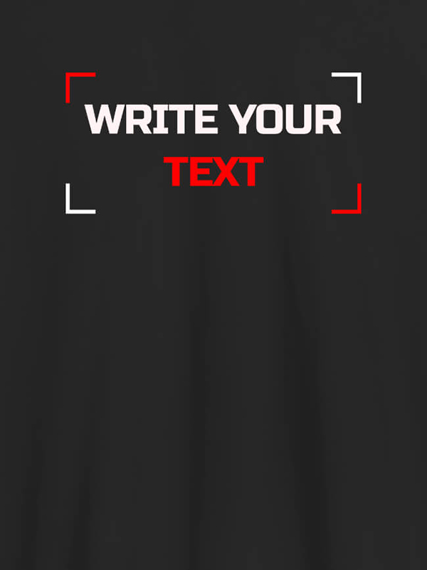 Custom Write Your Text On T-shirts For Men with Name, Text and Photo