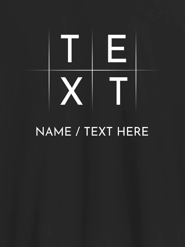 Custom Write Your Name and Text On Personalized Tees