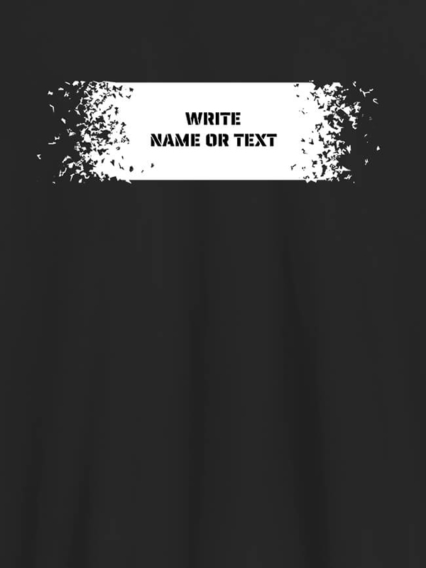 Custom Sprinkle Design with Name On T-shirts For Men with Name, Text and Photo