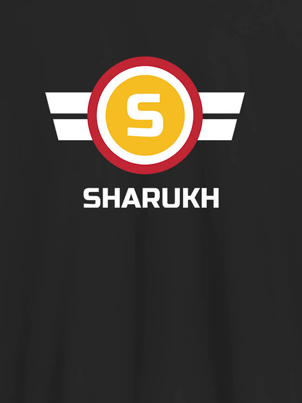 Custom Your Initial in Round Wings Design On Men T Shirts with Name, Text, and Photo