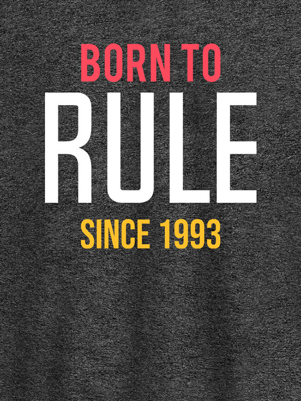 Custom Born To Rule Since Personalized Printed Mens T Shirt