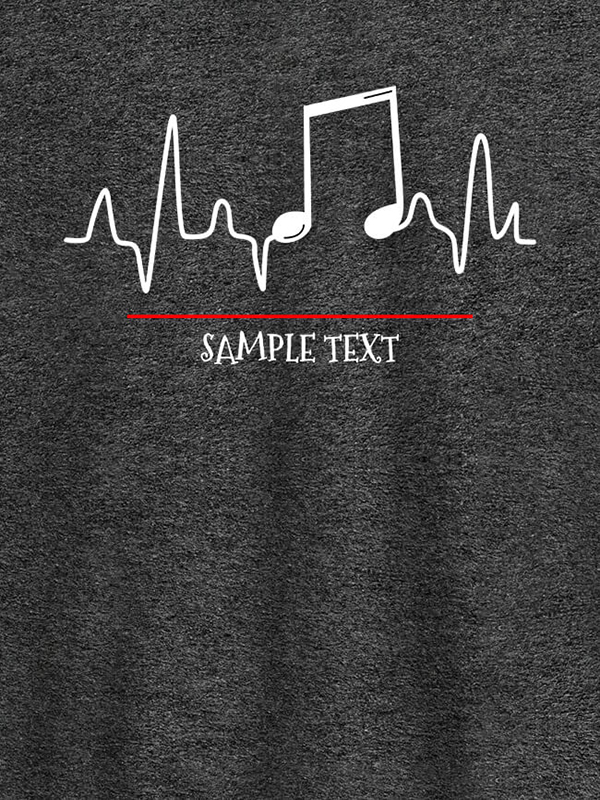 Custom Musical Note Frequency Mens Personalised T Shirt