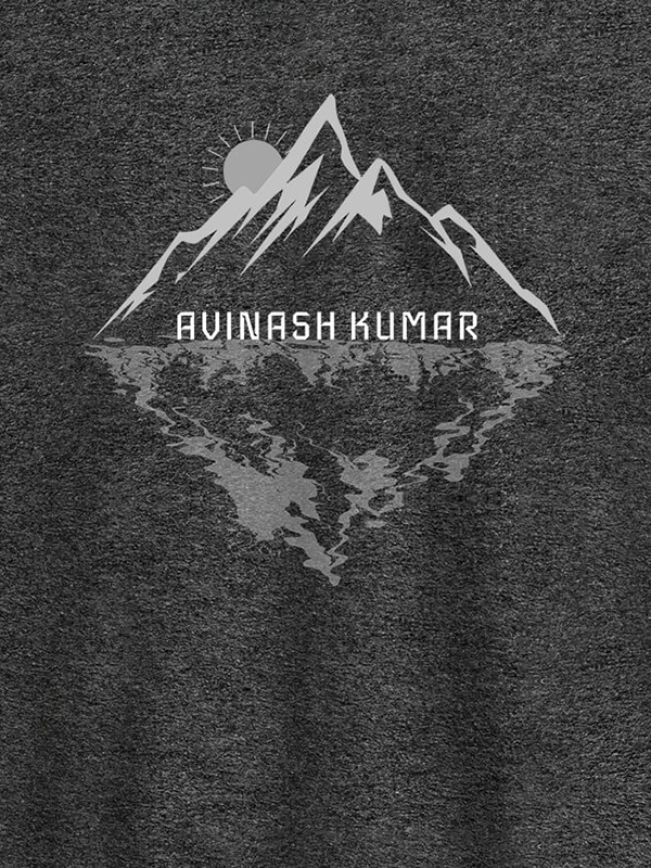 Custom Himalaya Mountain Sunrise Personalised Mens Printed T Shirt