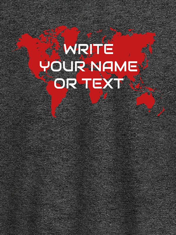 Custom Write Your Name On Customized Men Tees