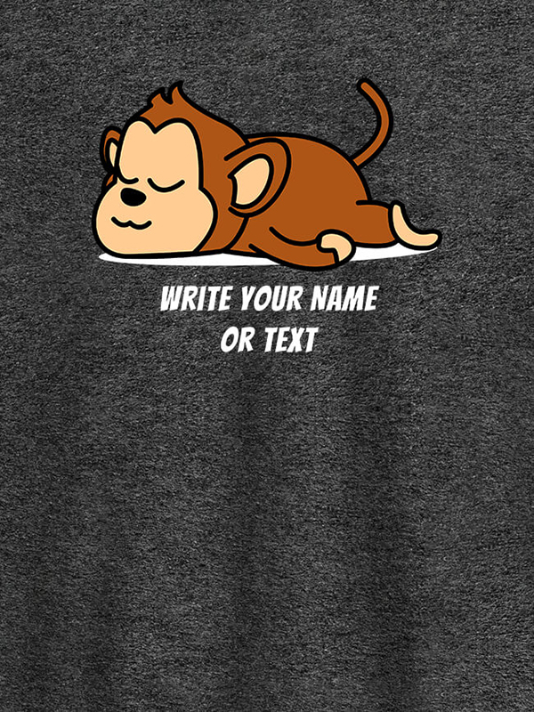 Custom Lazy Snooze with Text On Customized Mens T-Shirt