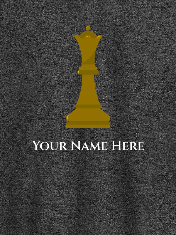 Custom Chess King On T-shirts For Men with Name, Text and Photo