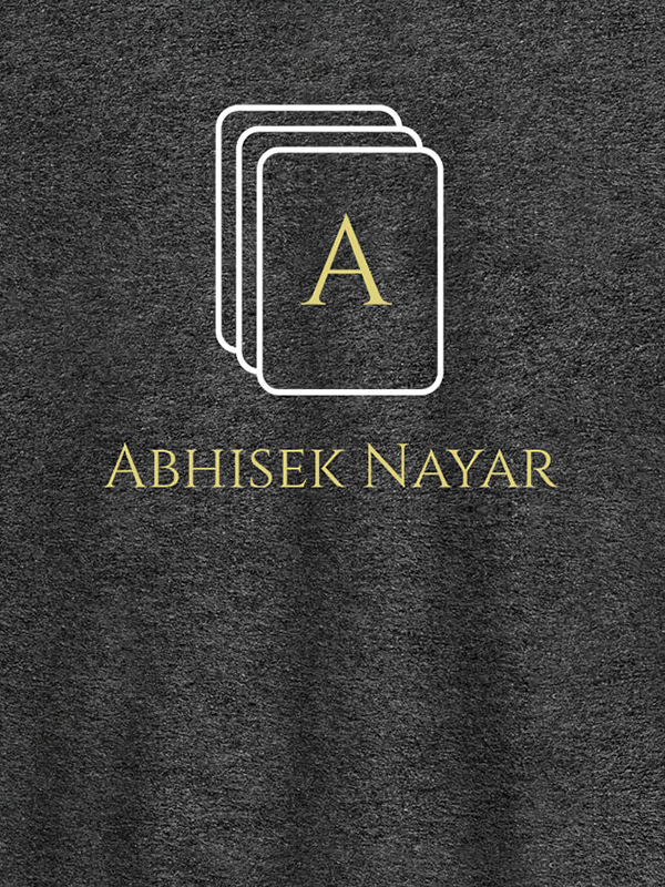 Custom Playing Cards with Initial and Name On Personalized Tees