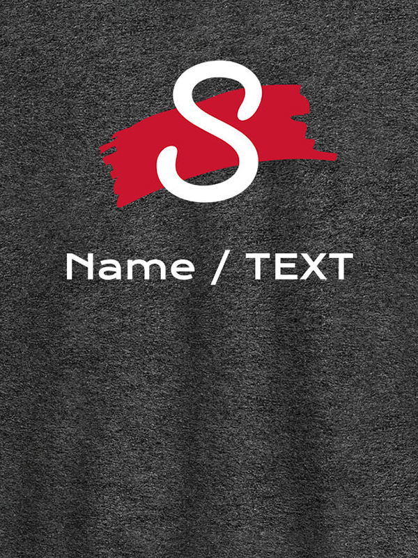 Custom Paint Brush Theme with Initial and Name On Personalized T-Shirt