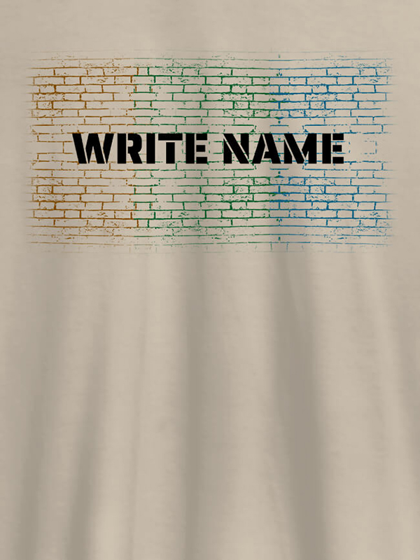 Custom Graffiti Brick Wall T Shirt With Name Mens Wear