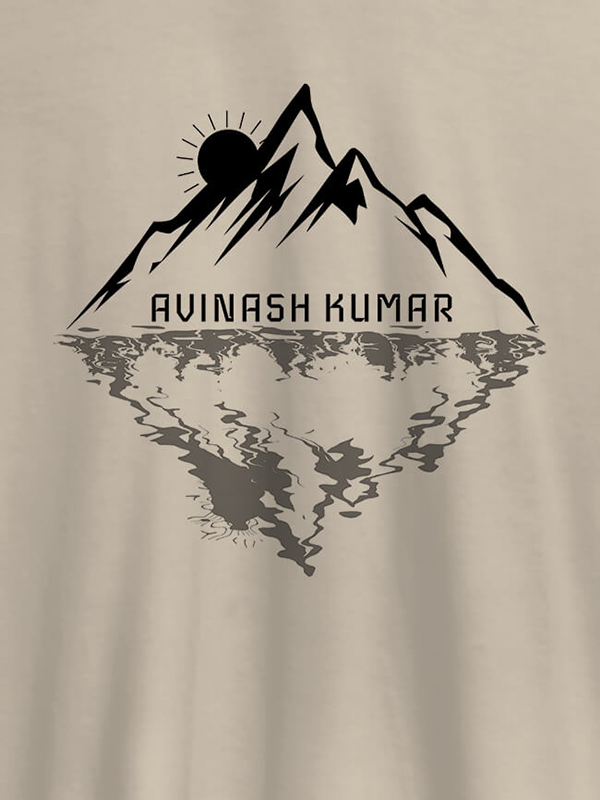 Custom Himalaya Mountain Sunrise Personalised Mens Printed T Shirt