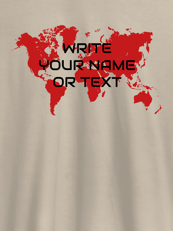 Custom Write Your Name On Customized Men Tees