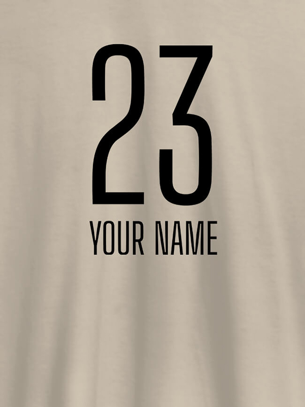 Custom Number and Name On Personalized T-Shirt
