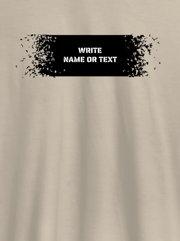 Custom Sprinkle Design with Name On T-shirts For Men with Name, Text and Photo