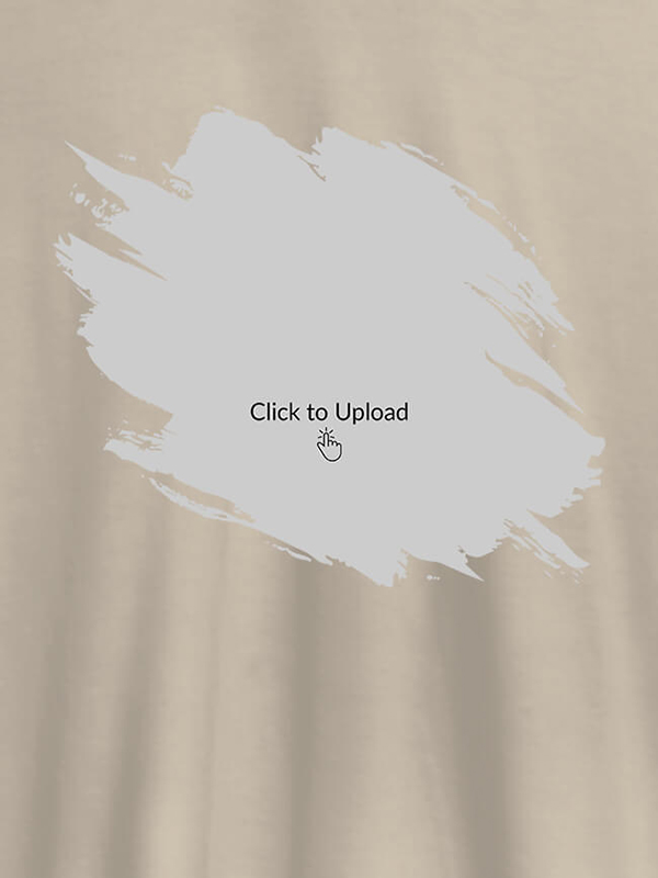 Custom Your Photo in Grunge Shape On T-shirts For Men with Name, Text and Photo