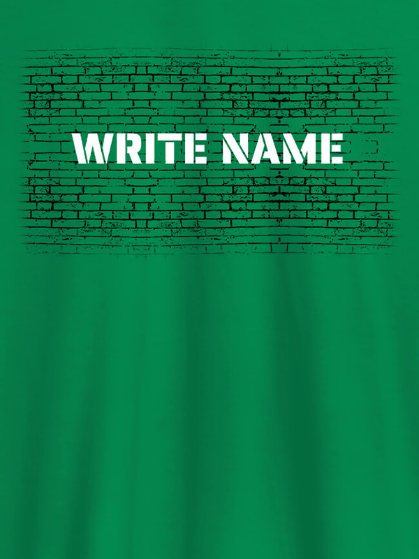 Custom Graffiti Brick Wall T Shirt With Name Mens Wear